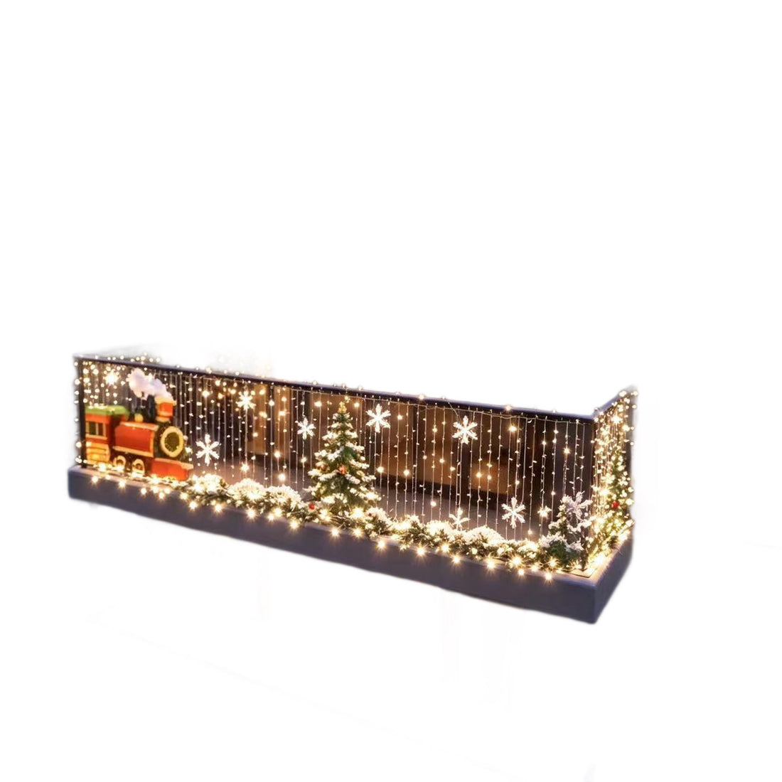 Christmas Balcony Curtain Lights – Smart App LED String Lights