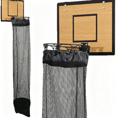 Wall-Mounted Wooden Basketball Hoop Laundry Basket product image 5