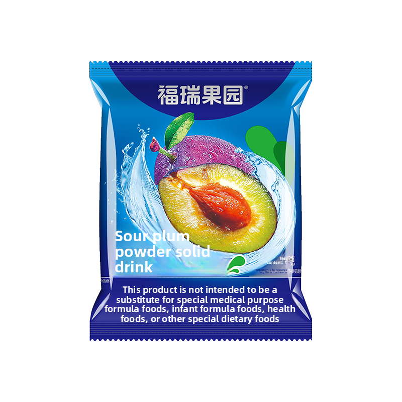 Tart plum powder, fresh orange powder
