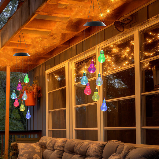 Solar Wind Chime Light with Color Gradient