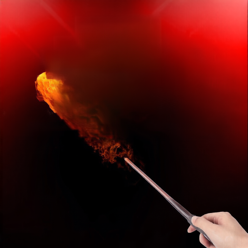 Resin Flame Fireball Magic Wand for Cosplay