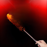 Resin Flame Fireball Magic Wand for Cosplay