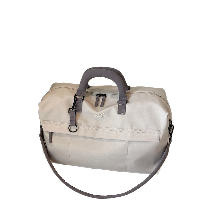 Unisex Canvas Travel Duffel Bag Large Capacity Dry Wet Separation Gym Handbag