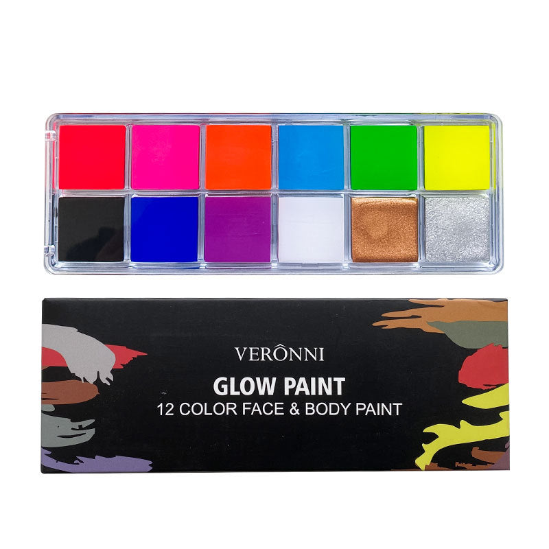 Water Soluble Face and Body Paint Kit for Halloween Cosplay Makeup