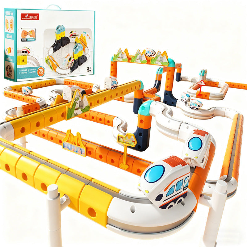 Magnetic Rail Track Building Toy Set