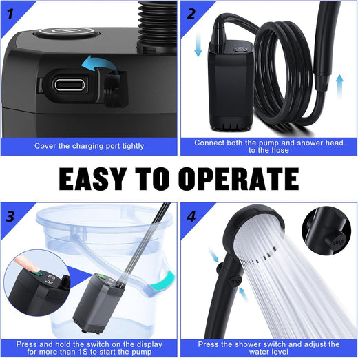 Portable Outdoor Electric Shower