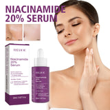 Niacinamide Serum bottle, label detail