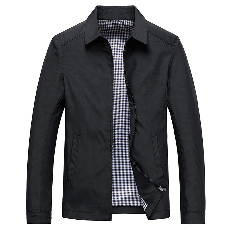 Business Thin Jacket for Middle-Aged and Elderly Men