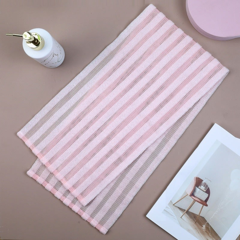 Long Nylon Exfoliating Back Scrubber Towel for Shower and Sauna