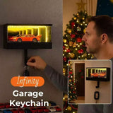 Infinitys Garage Keychain 3D Wall Mounted Mirror LED Light Display Box