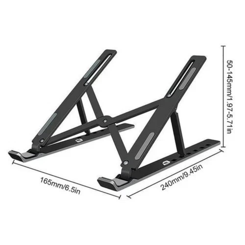 Portable Laptop Stand - Adjustable Tablet Holder Desk Riser - Image 1
