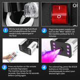 1500W Remote Control RGB Smoke Machine with Music Sync