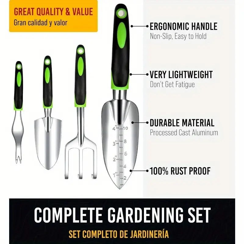 8-piece garden hand tool set with pruning shears, gloves and storage tote, photo 8 of 8