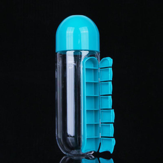 Multifunctional Two-in-One Water Bottle Pill Organizer product image 2