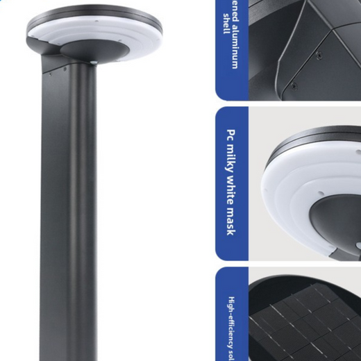Modern Solar Powered Outdoor Lawn Light