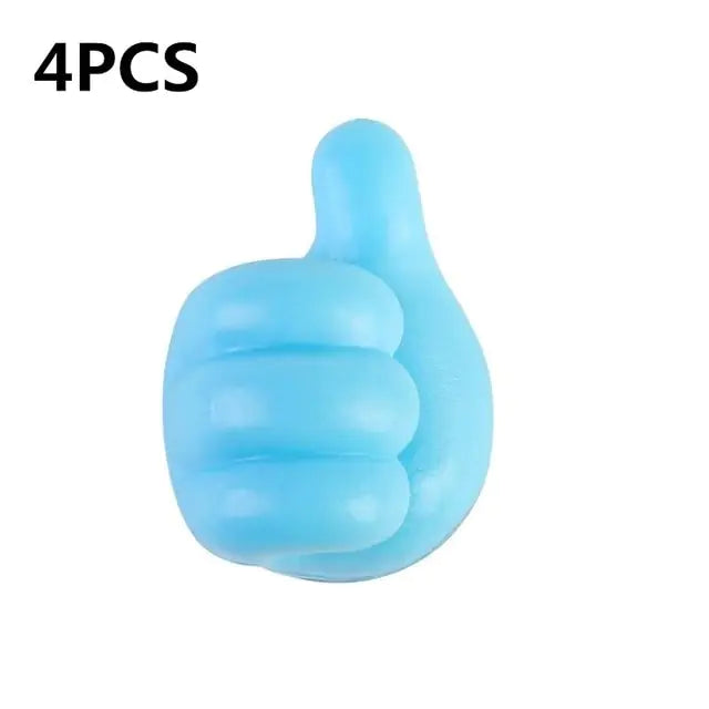 Clip shown holding a pair of earbuds by their cable