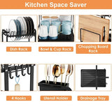 2 Tier Dish Drying Rack Organizer