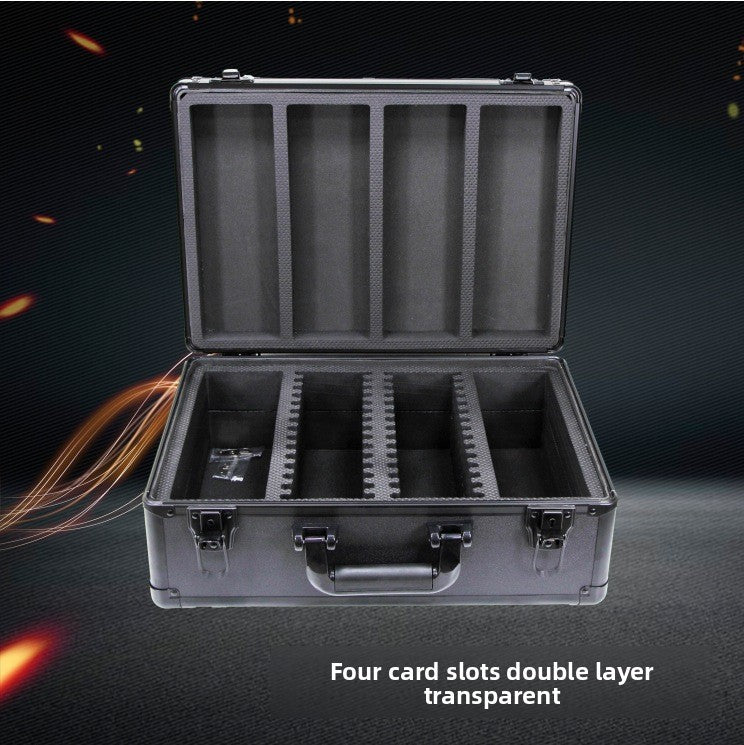Double Layer Transparent Card Storage Box