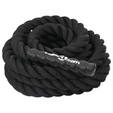 Battle rope wave motion during workout