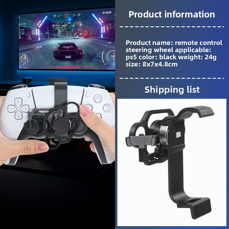 Mini Racing Game Steering Wheel for PS5 Controller
