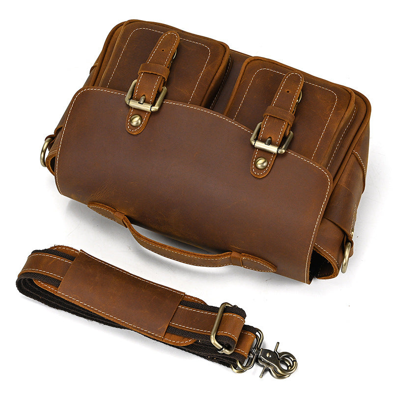 Genuine Leather Retro Camera Bag