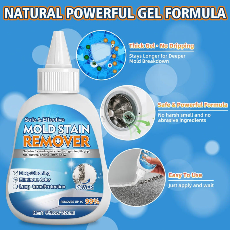 Mold stain removal gel