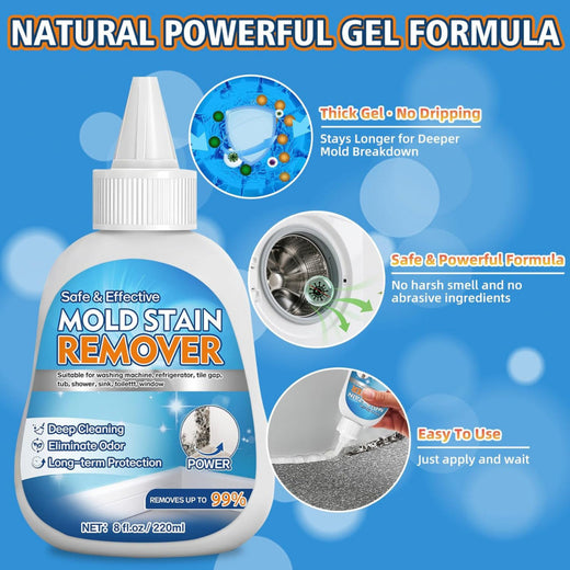 Mold stain removal gel