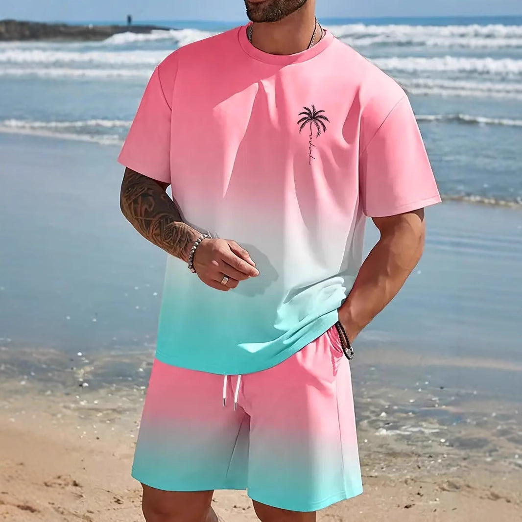 Short-sleeved T-shirt pants loose-fitting
