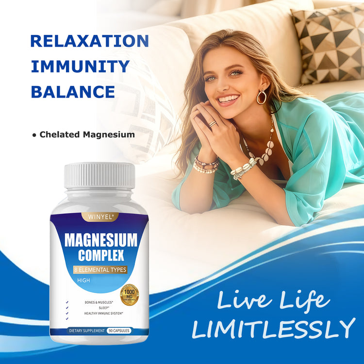 Magnesium complex capsules supplement facts panel