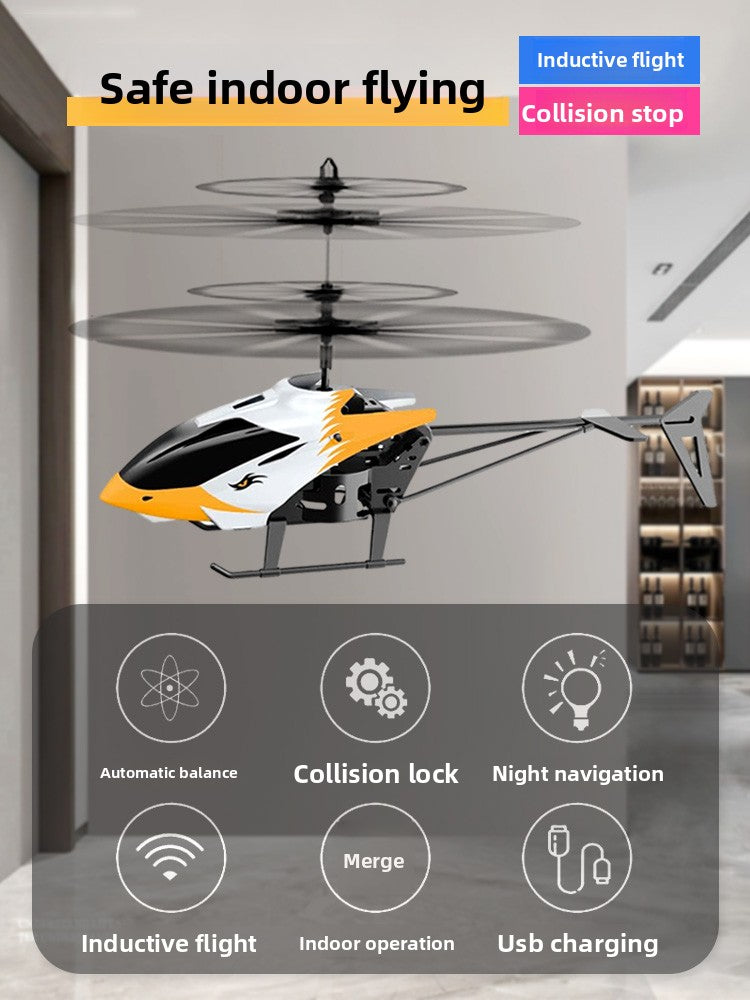 Remote Control Helicopter Drone with Sensor Technology