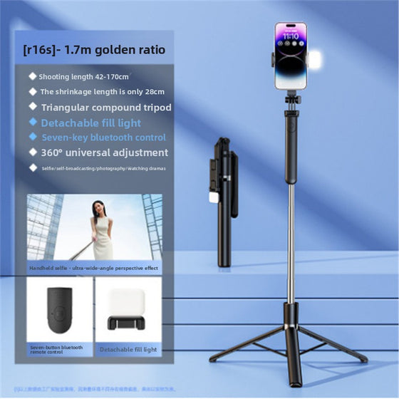 Bluetooth Phone Tripod with Fill Light and Stabilizer Phone Accessories product image 6