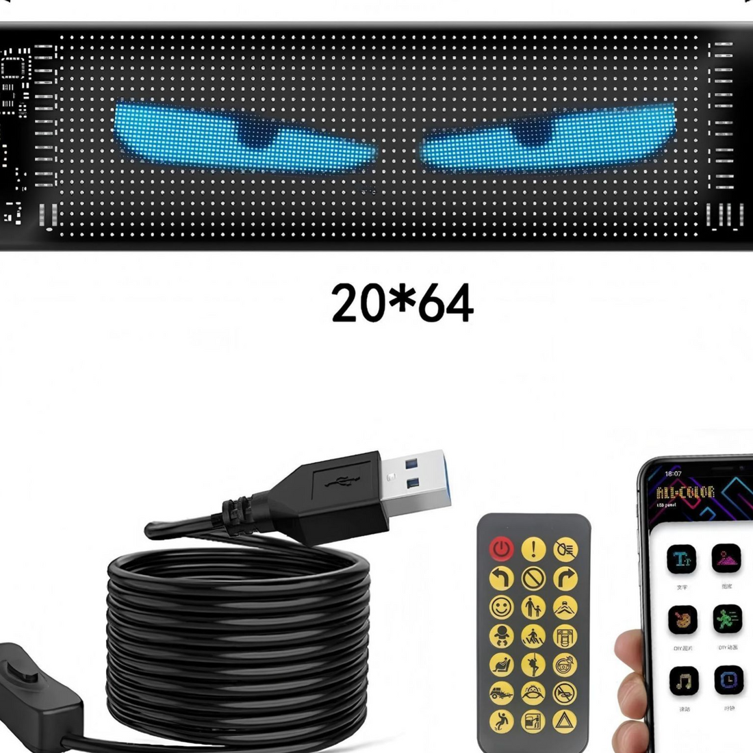Car Window LED Flexible Advertising Display Screen product image 6