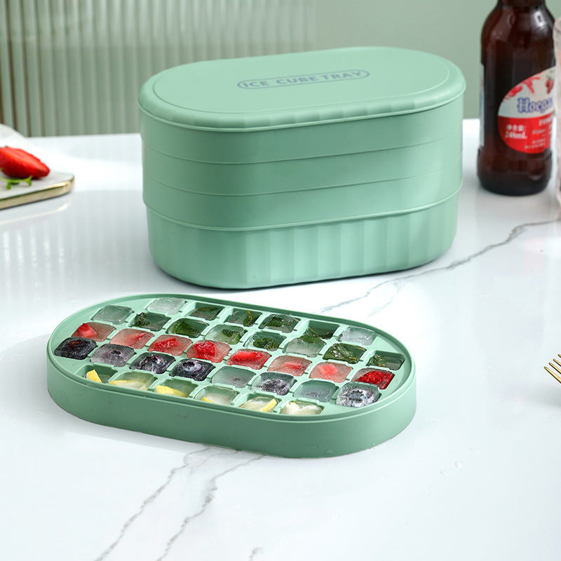 Silicone Ice Cube Tray with Soft Bottom