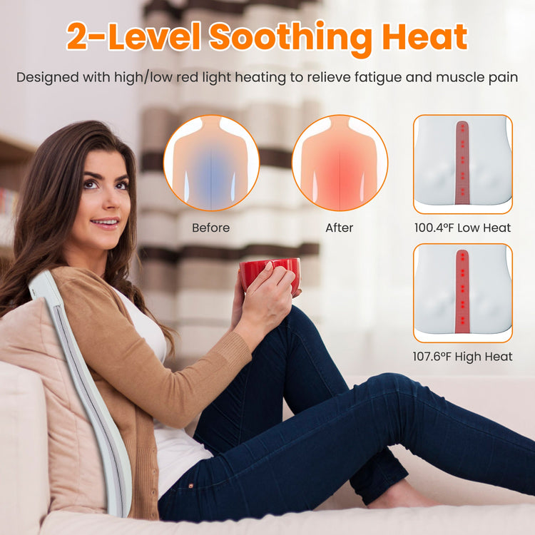 Shiatsu back massager pillow neck use