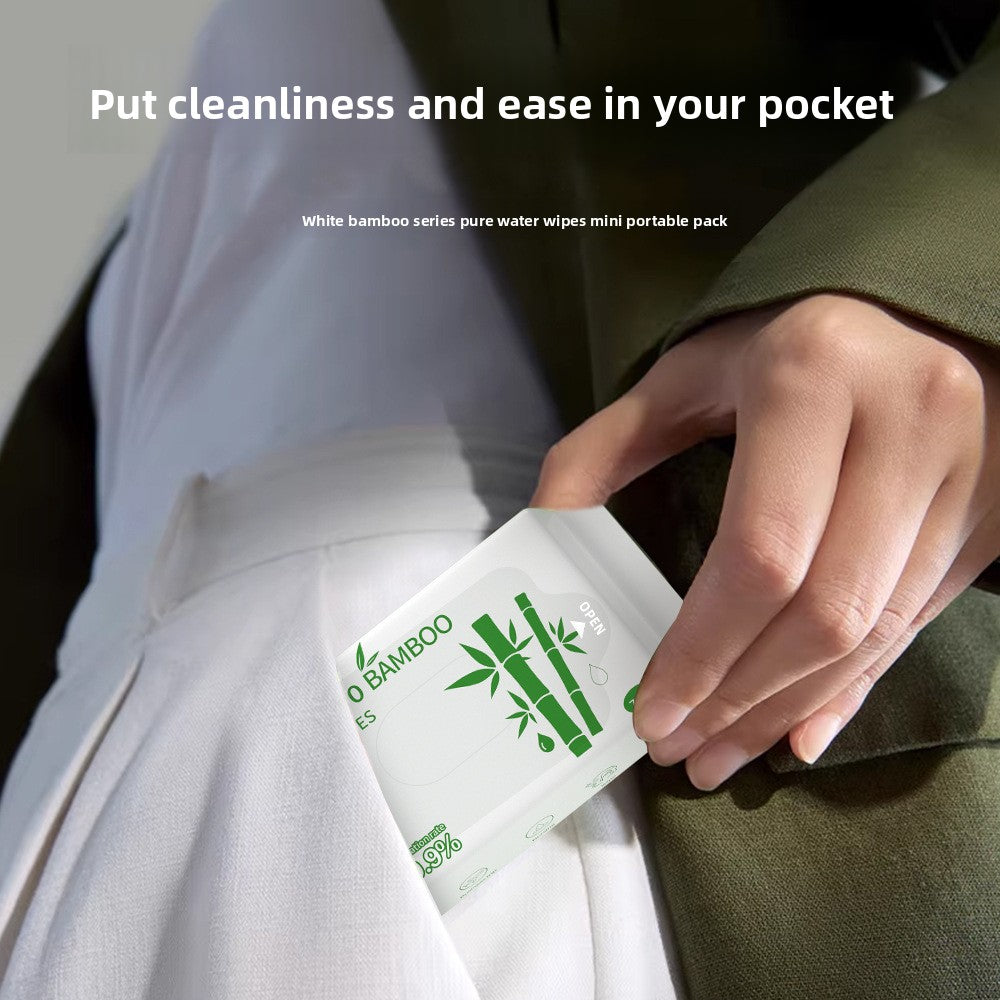 Bamboo Fiber Antibacterial Mini Wet Wipes product image 3