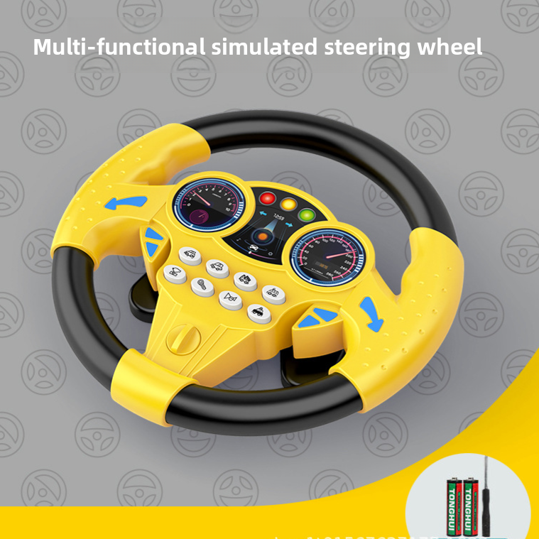 Simulation of co-pilot car steering wheel