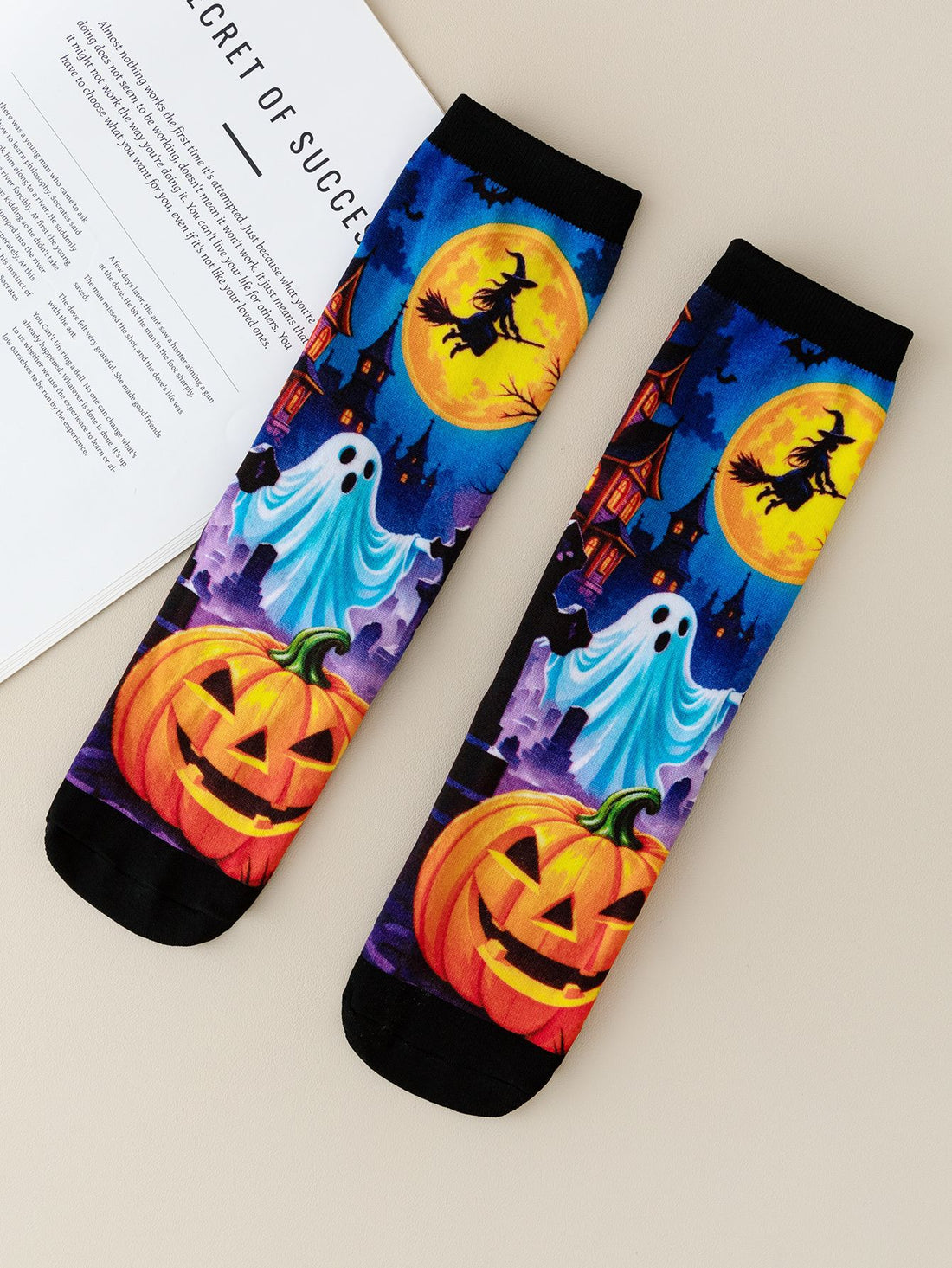 Halloween Print Mid-Calf Casual Socks