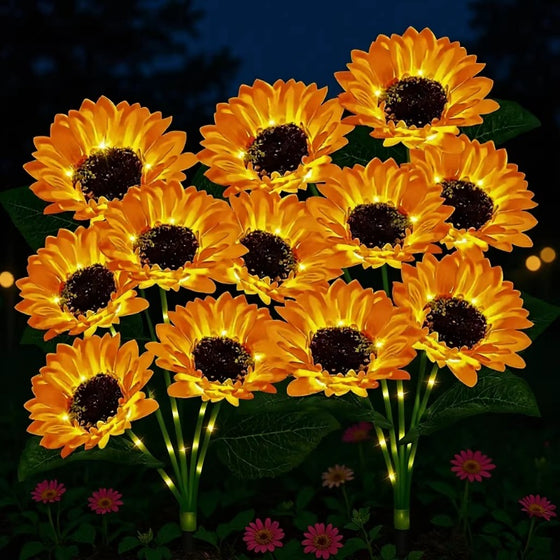 Solar Powered LED Flower Lawn Lamp Outdoor & Pond Lighting product image 1