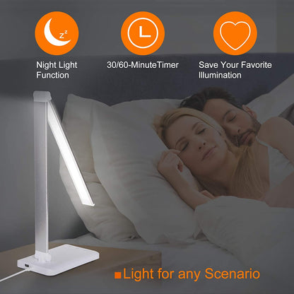 LED Flex Desk Lamp with Phone Charger