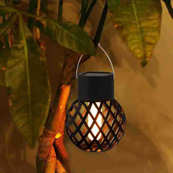 Solar Powered Flame Effect Hanging Light Garden & Outdoor product image 2