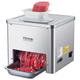 550W electric meat slicer shown on white background
