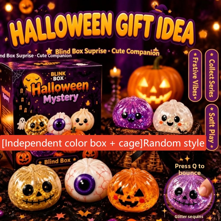 Halloween dumplings, scary buns, rebound stress-relieving toys