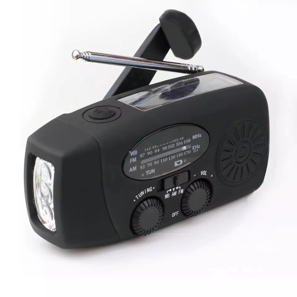 Multifunctional Emergency Hand Crank Radio with Flashlight