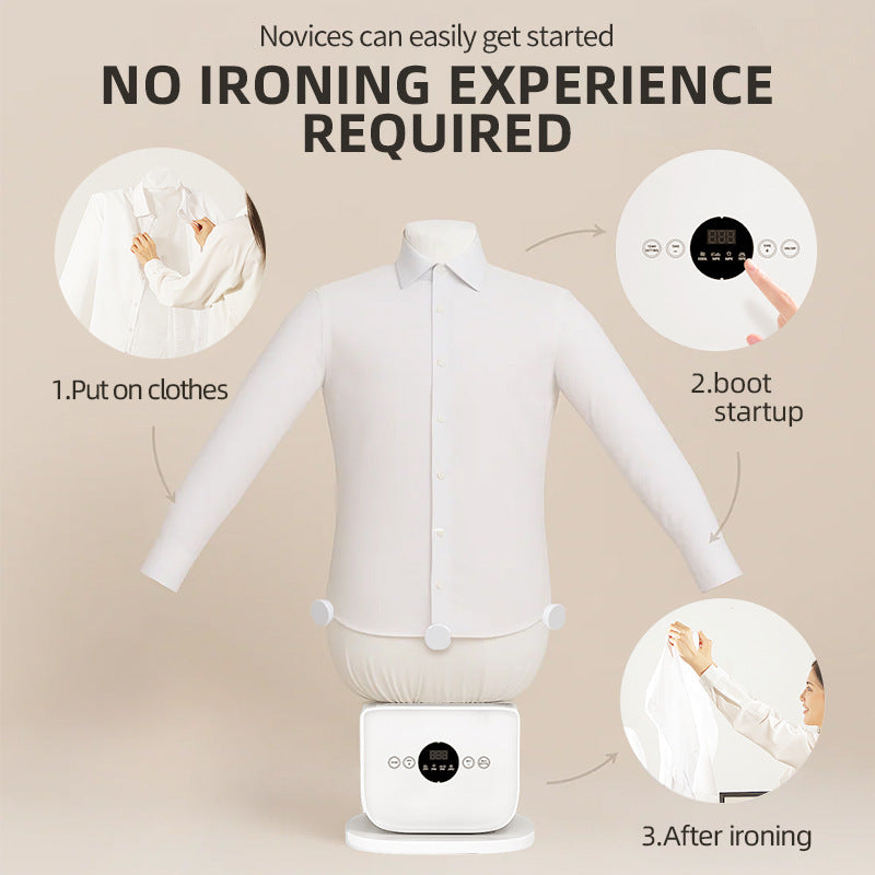 Fully Automatic Humanoid Garment Steamer and Dryer with Multiple Attachments