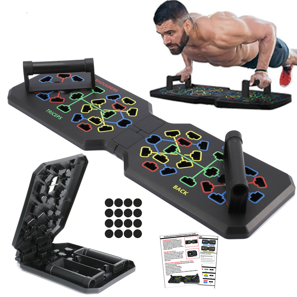 T-Shaped Multifunctional Push-Up Board Stand for Home Fitness Training