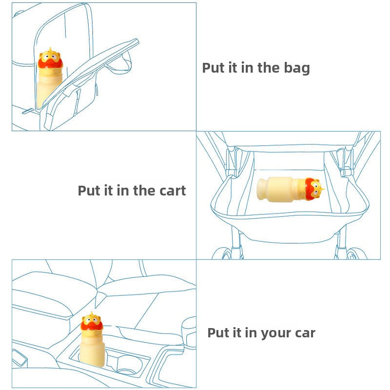 Portable Retractable Urinal for Emergency Use