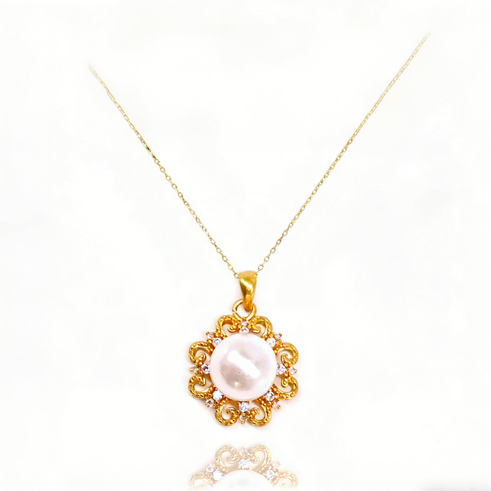 24K Gold Sun Pendant Necklace Choker