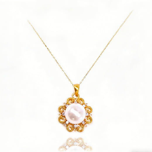 24K Gold Sun Pendant Necklace Choker