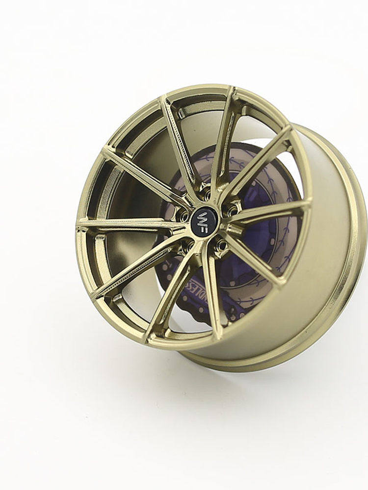 Aluminum Wheel Hub Model Car Air Vent Freshener Ornament Citrus Scent