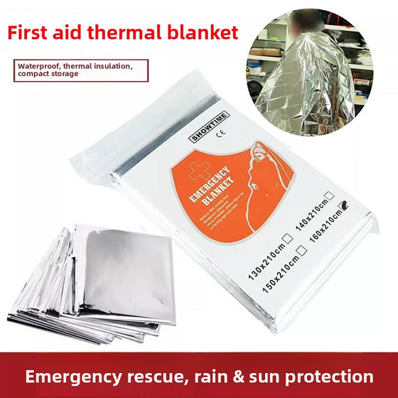 Portable Emergency Thermal Blanket for Outdoor Survival Camping & Hiking product image 1